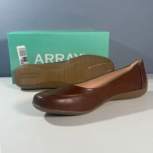 Array Cascade Brown Flats Womens Round Toe Slip On Size 12 M